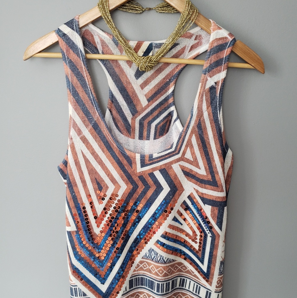 Daytrip sequin tank top